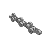 Conveyor chains witch outboard rollers(double pitch)