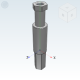 NGS01 - 机械手末端零件/弹簧内置·可旋转型/伸缩杆