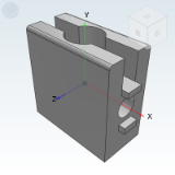 30_AMS51_53 - European standard 30 series profile parts ??¡§¡§ door chute fixing block