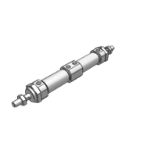 YCDM2-双行程气缸(双活塞杆型) - 小型标准型气缸,基本内置磁环,无油润滑